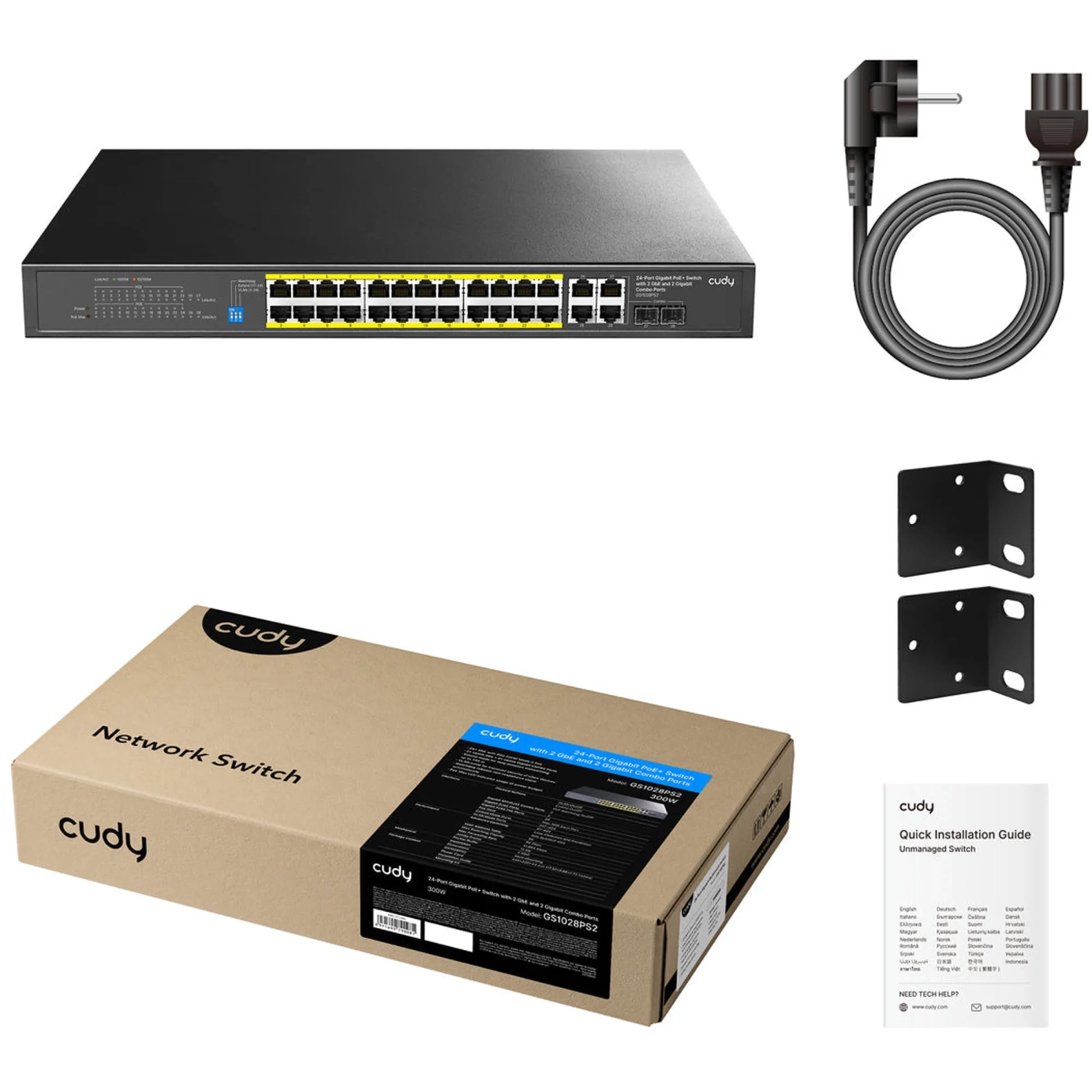 Купити Комутатор Cudy GS1028PS2 - фото 2