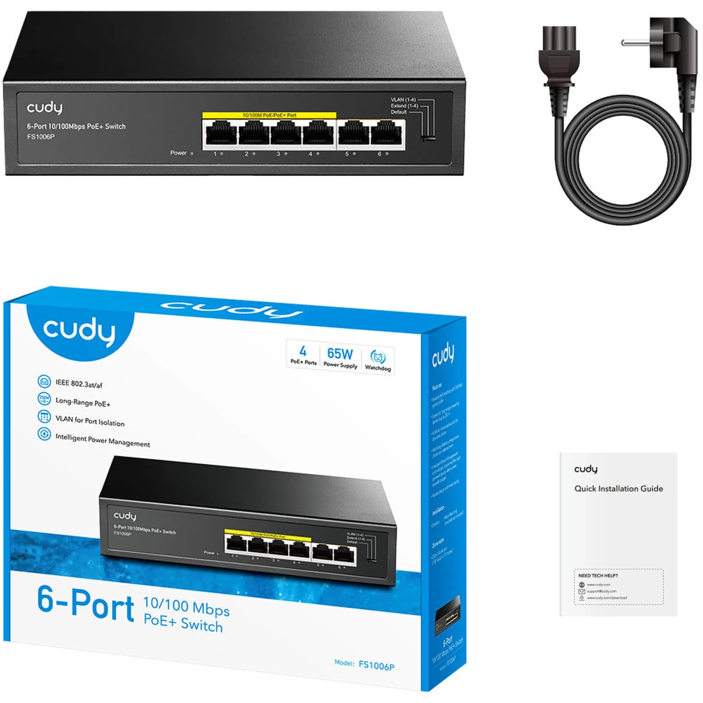 Купити Комутатор Cudy FS1006P - фото 2
