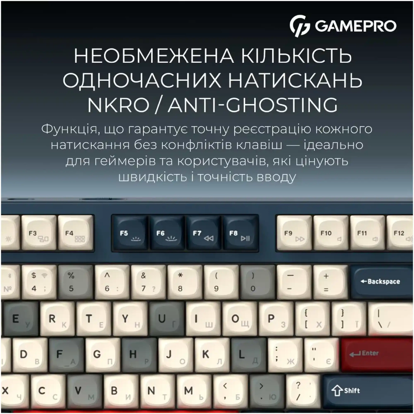 Купити Клавіатура GamePro Asgard Ragnar Blue (MK285BL) - фото 16
