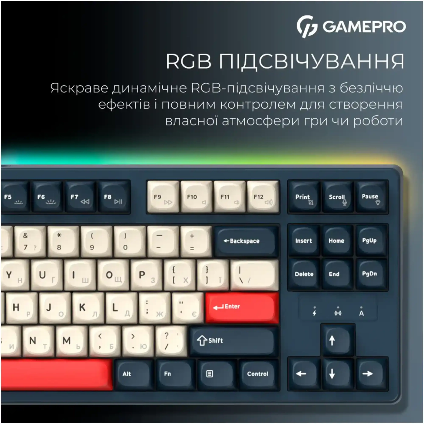 Купити Клавіатура GamePro Asgard Ragnar Blue (MK285BL) - фото 18
