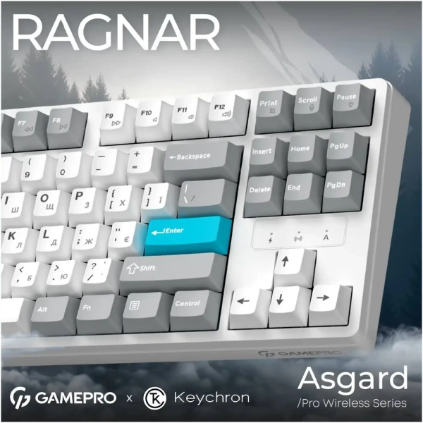 Купить Клавиатура GamePro Asgard Ragnar White (MK285WH) - фото 5
