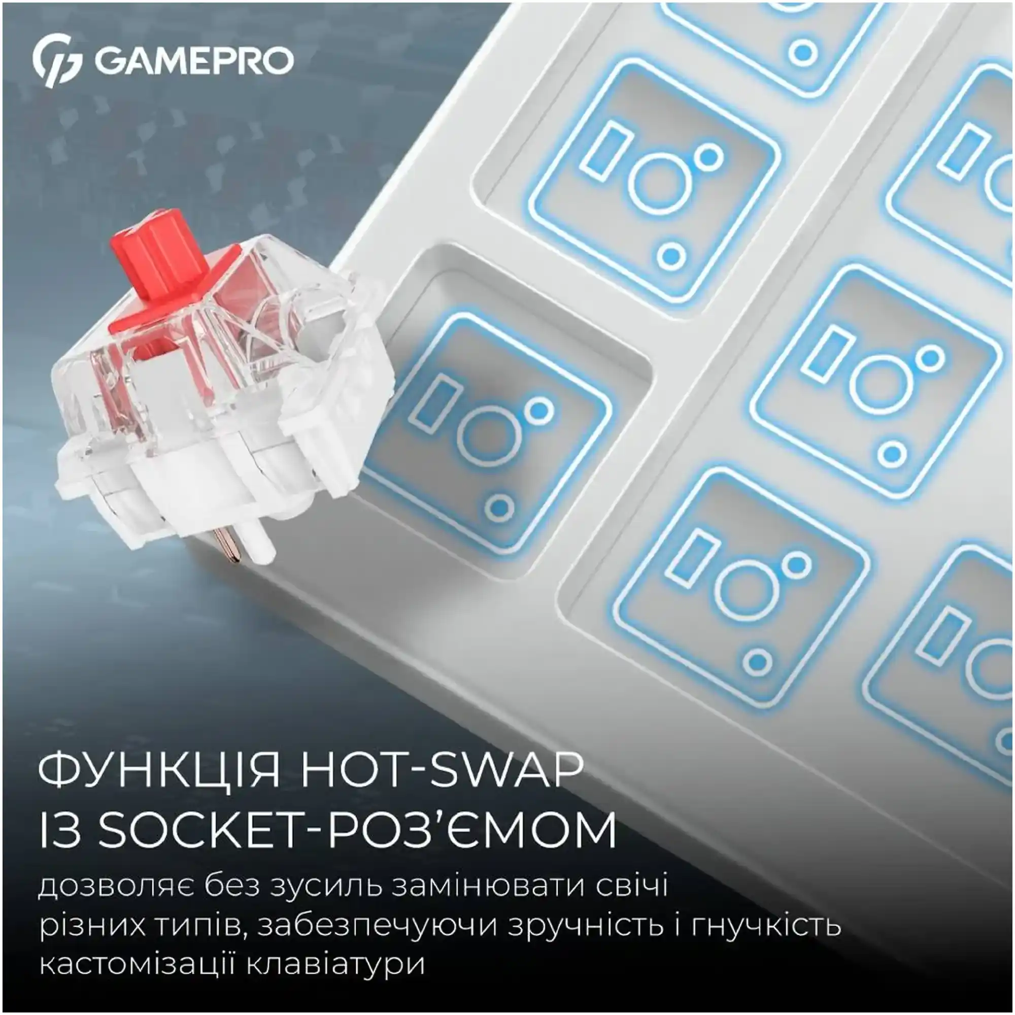 Купить Клавиатура GamePro Asgard Ragnar White (MK285WH) - фото 8