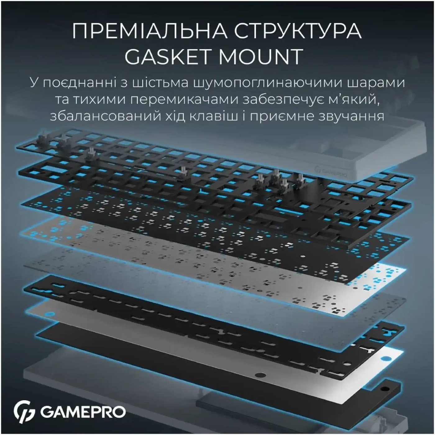 Купить Клавиатура GamePro Asgard Ragnar White (MK285WH) - фото 10