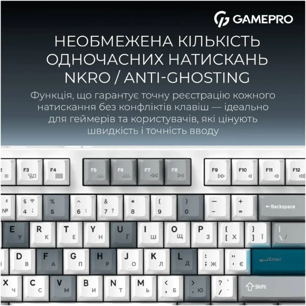 Купить Клавиатура GamePro Asgard Ragnar White (MK285WH) - фото 16