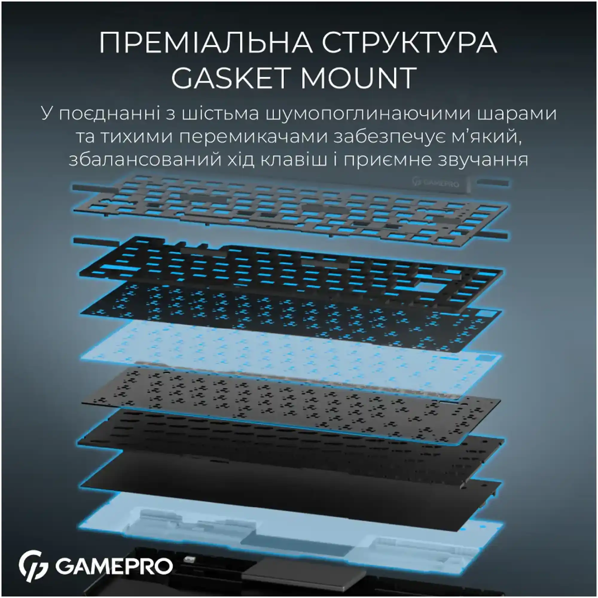 Купити Клавіатура GamePro Asgard Yord Black (MK266BK) - фото 7