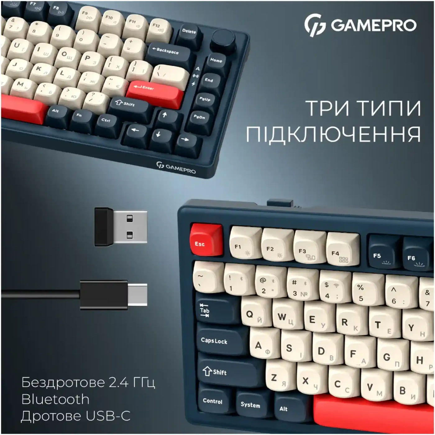 Купити Клавіатура GamePro Asgard Yord Blue (MK266BL) - фото 10