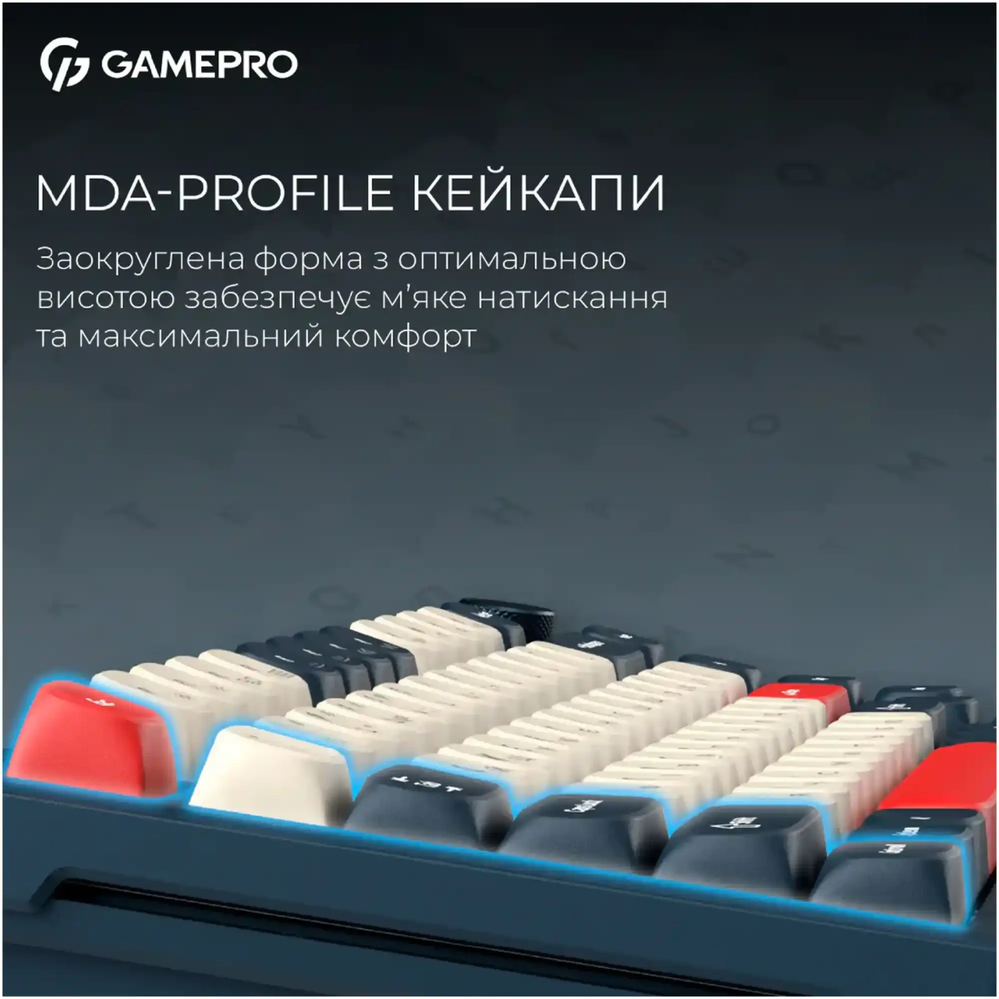 Купити Клавіатура GamePro Asgard Yord Blue (MK266BL) - фото 12