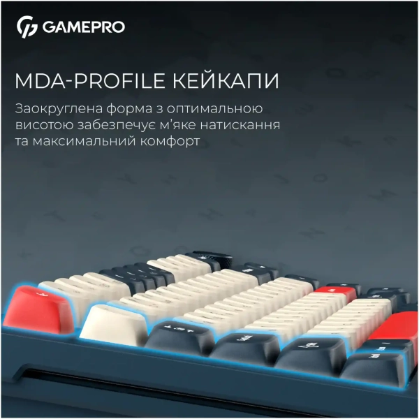 Купити Клавіатура GamePro Asgard Yord Blue (MK266BL) - фото 12
