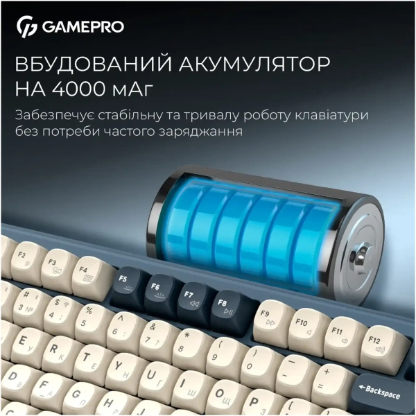 Купити Клавіатура GamePro Asgard Yord Blue (MK266BL) - фото 13