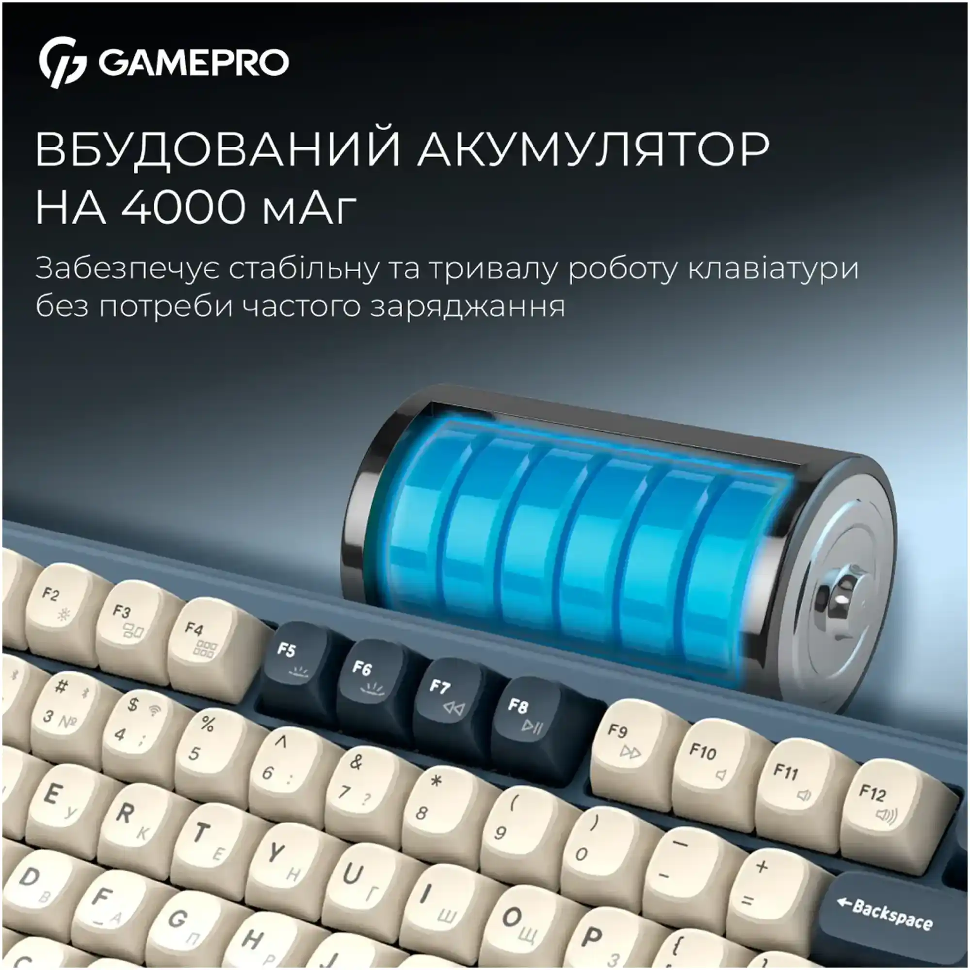 Купити Клавіатура GamePro Asgard Yord Blue (MK266BL) - фото 13