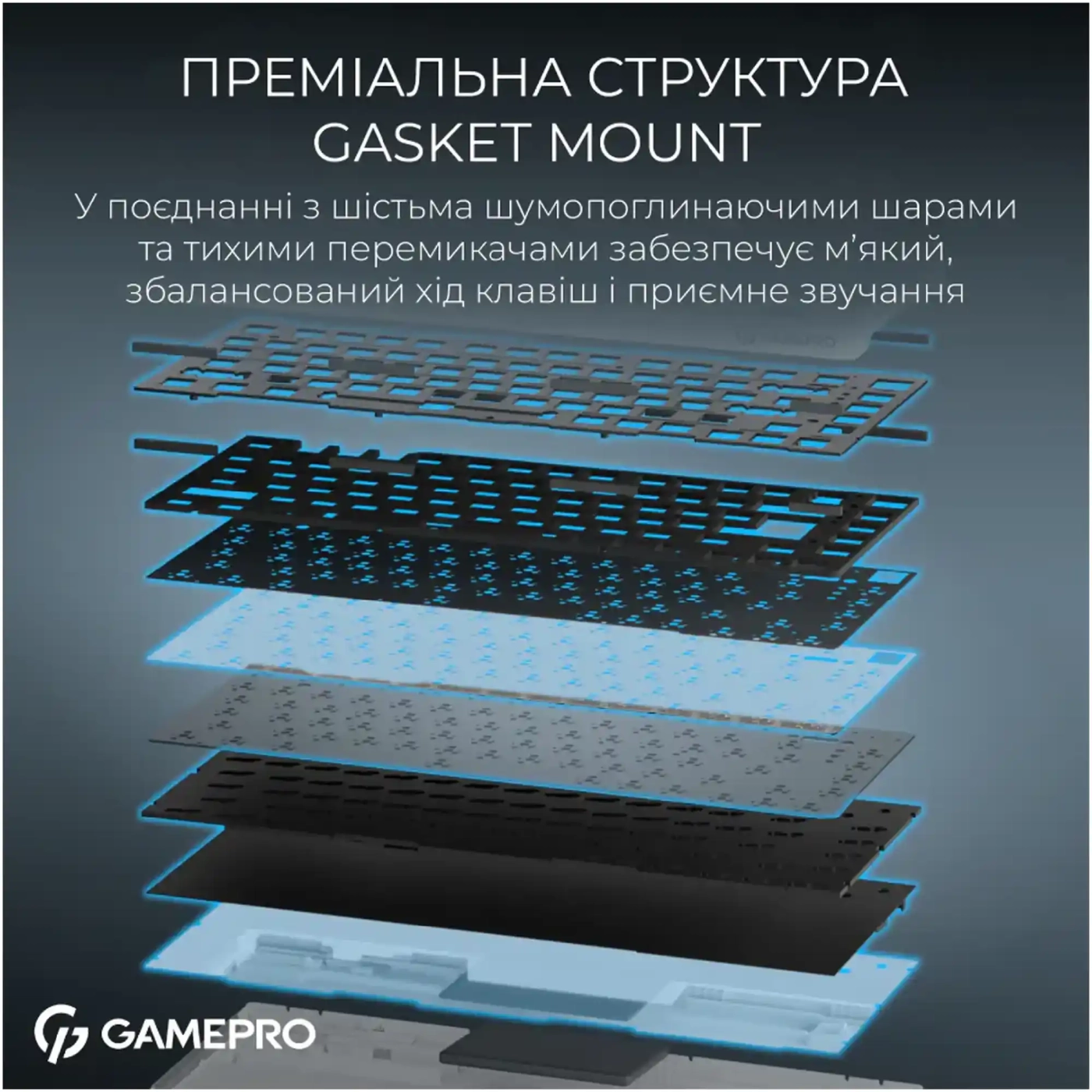 Купити Клавіатура GamePro Asgard Yord White (MK266WH) - фото 10