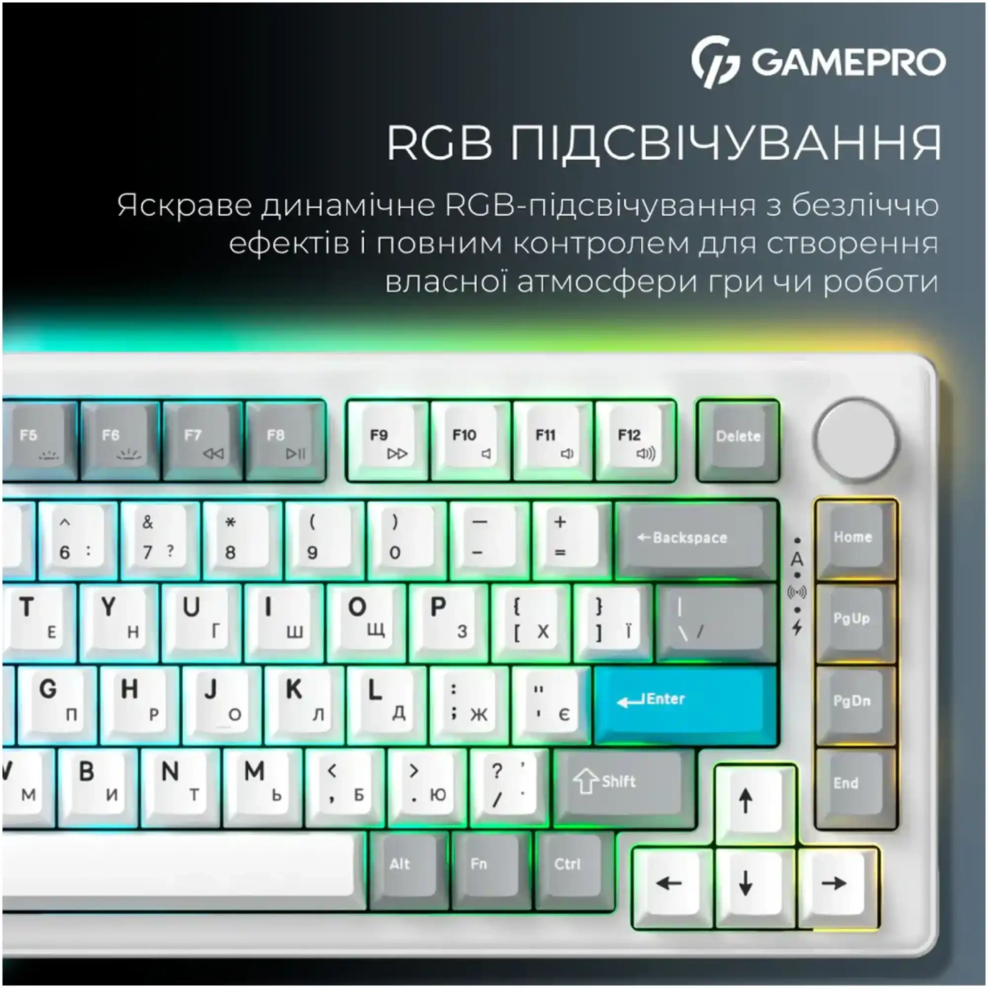 Купити Клавіатура GamePro Asgard Yord White (MK266WH) - фото 14