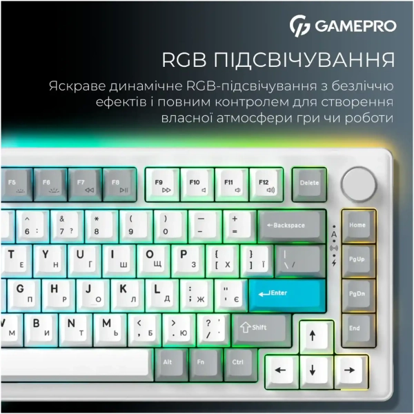 Купити Клавіатура GamePro Asgard Yord White (MK266WH) - фото 14