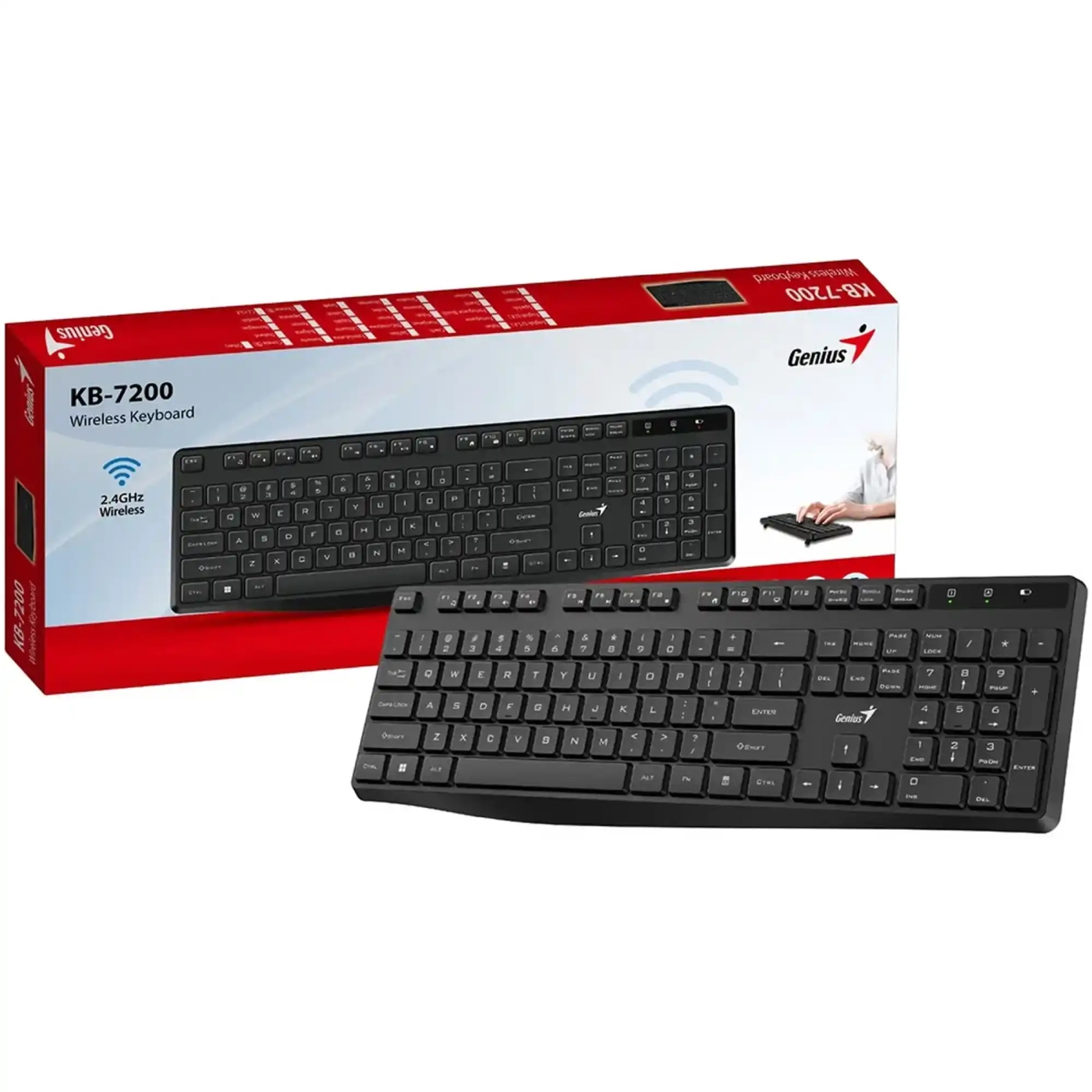 Купить Клавиатура Genius KB-7200 Wireless Black (31320002406) - фото 4