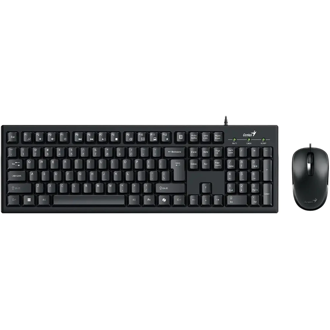 Купити Комплект клавіатура та мишка Genius KM-100SE Black (31330009410) - фото 1