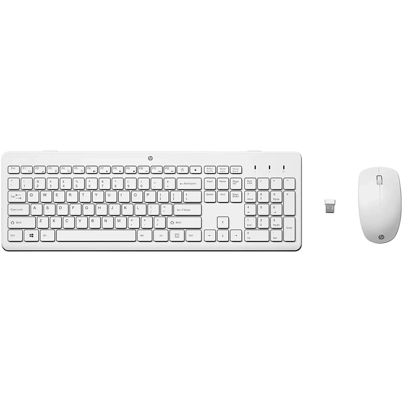 Купити Комплект клавіатура та мишка HP 230 Wireless White (3L1F0AA) - фото 1