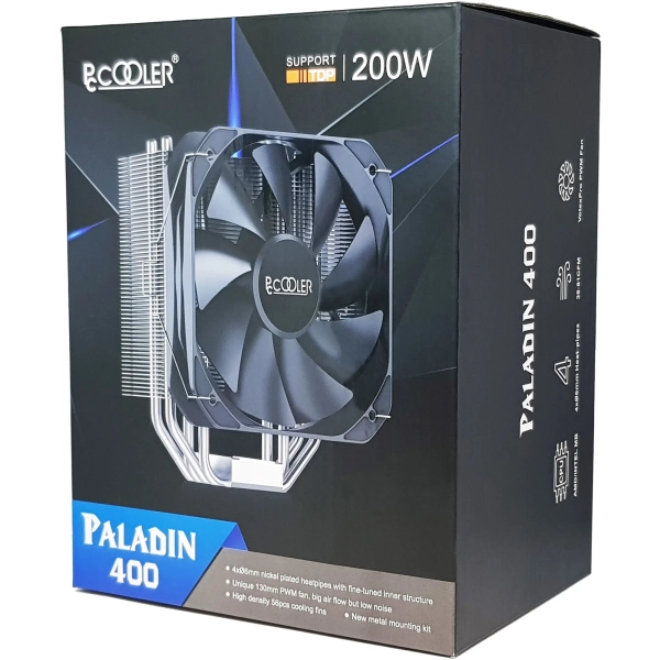 Купити Кулер для процесора PCCOOLER Paladin 400 Black - фото 7