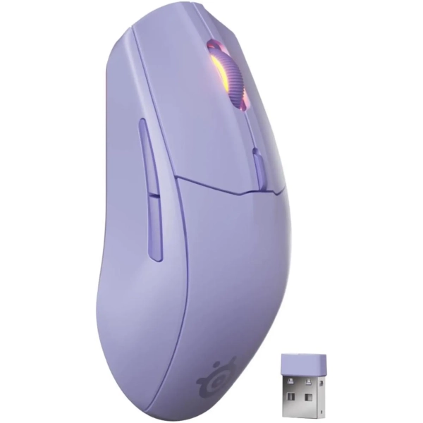 Купити Мишка SteelSeries Rival 3 Gen 2 Wireless RGB Lavender (62525) - фото 2
