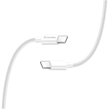 Купити Кабель Colorway USB-C - USB-C (TPE) (PD Fast Charging 60W) 3.0А 1м White (CW-CBPDCC055-WT) - фото 4