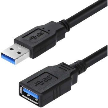 Купити Кабель ColorWay подовжувач USB 3.0 AM/AF 1.8 м Black (CW-CBUF075-BK) - фото 1
