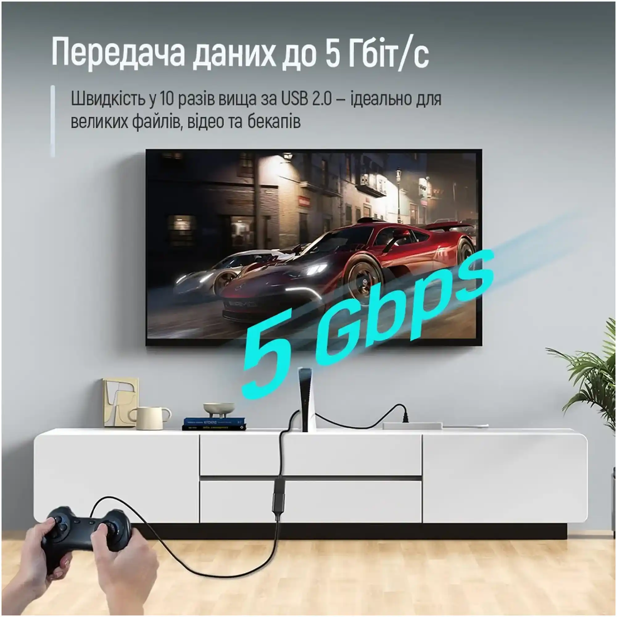 Купить Кабель ColorWay удлинитель USB 3.0 AM/AF 1.8 м Black (CW-CBUF075-BK) - фото 8