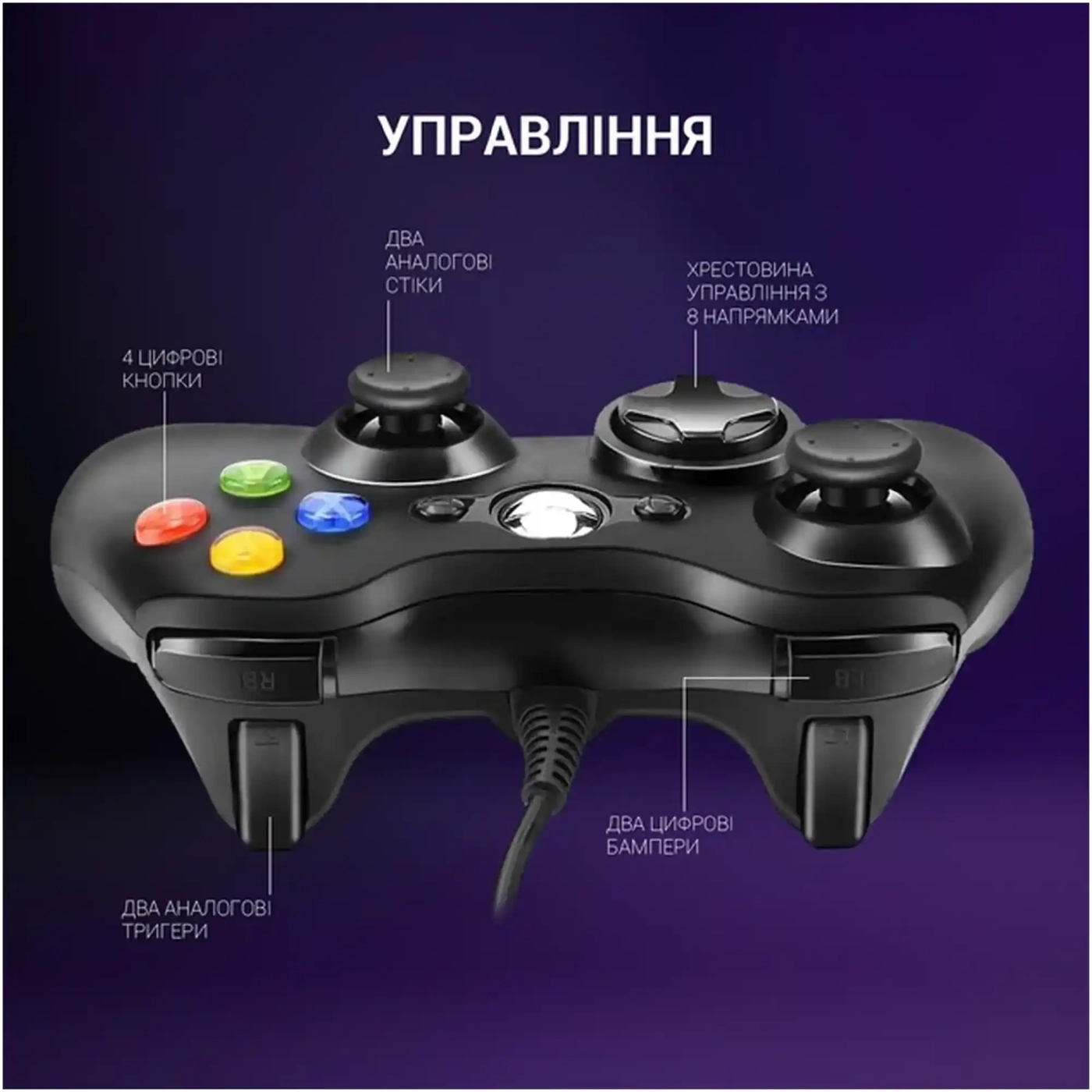 Купить Геймпад GamePro MG310B PC USB Black (MG310B) - фото 11
