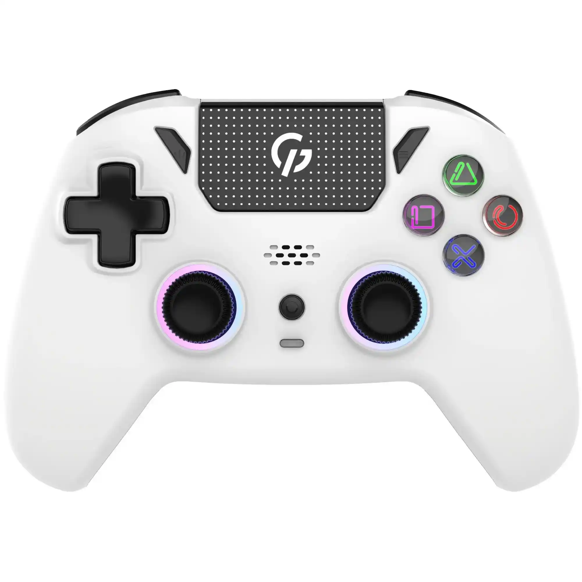Купить Геймпад GamePro с зарядной станцией 2.4G/BT 5.1/USB (Switch/PC/PS/iOS/Android) RGB White (GPS20W) - фото 1