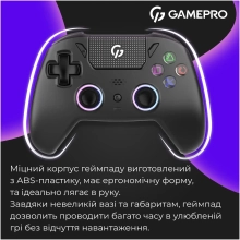 Купить Геймпад GamePro с зарядной станцией 2.4G/BT 5.1/USB (Switch/PS/PC/iOS/Android) RGB Black (GPS20BDOC - фото 2