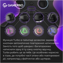 Купить Геймпад GamePro с зарядной станцией 2.4G/BT 5.1/USB (Switch/PS/PC/iOS/Android) RGB Black (GPS20BDOC - фото 9