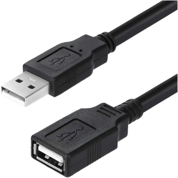 Купити Кабель ColorWay подовжувач USB 2.0 AM / AF 1.8 м Black (CW-CBUF076-BK) - фото 1