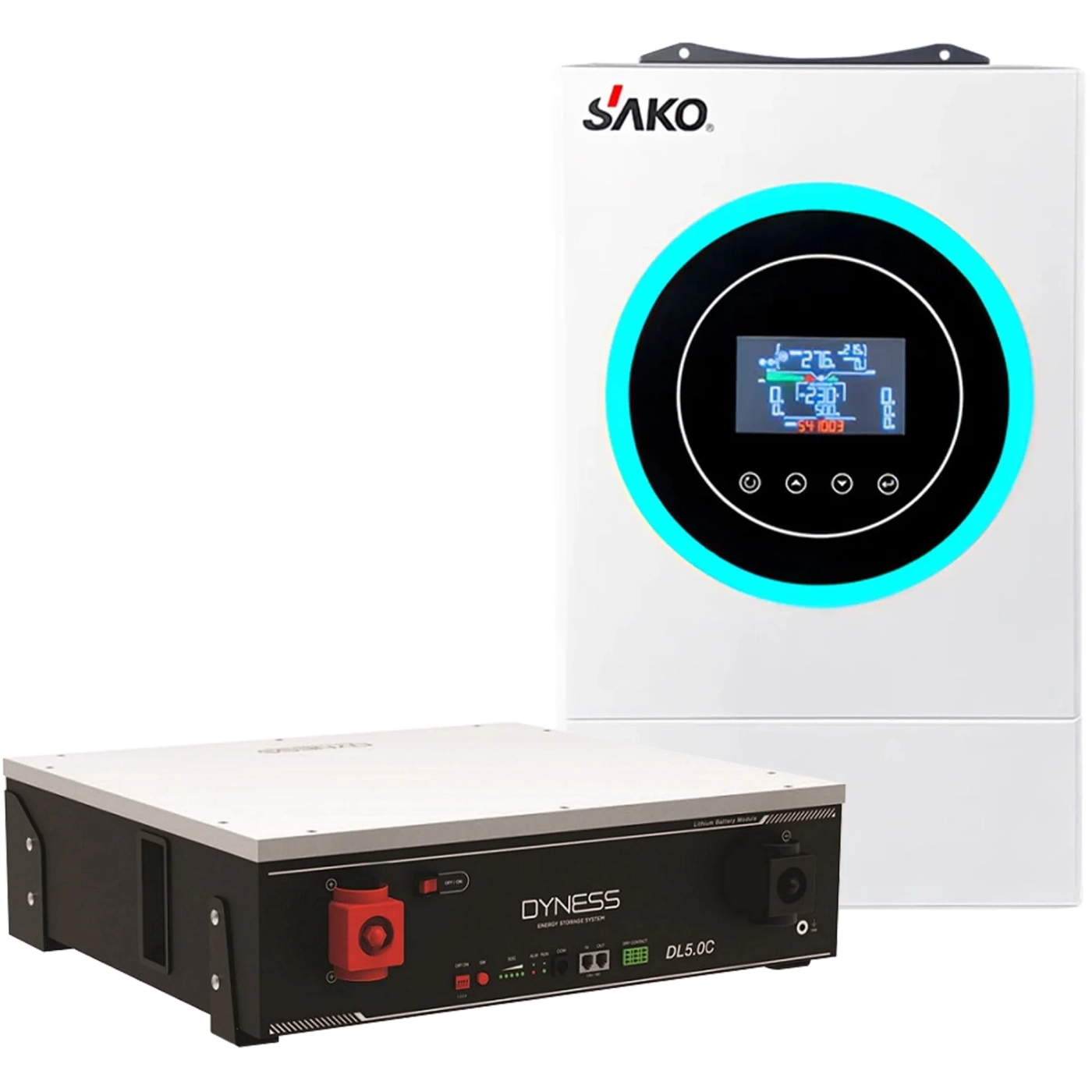 Купить Система хранения энергии SAKO SV-1SN6.2К1-LDY5.1K1-1 6.2kW 5.12kWh 1BAT LiFePO4 6000 циклов - фото 1