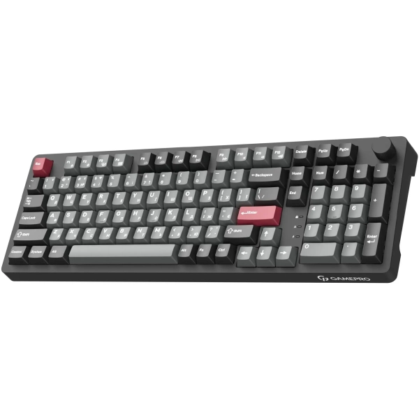 Купити Клавіатура GamePro Asgard Drakkar Keychron Super Red Switch Wireless/Bluetooth/USB-C Black (MK305BK) - фото 3