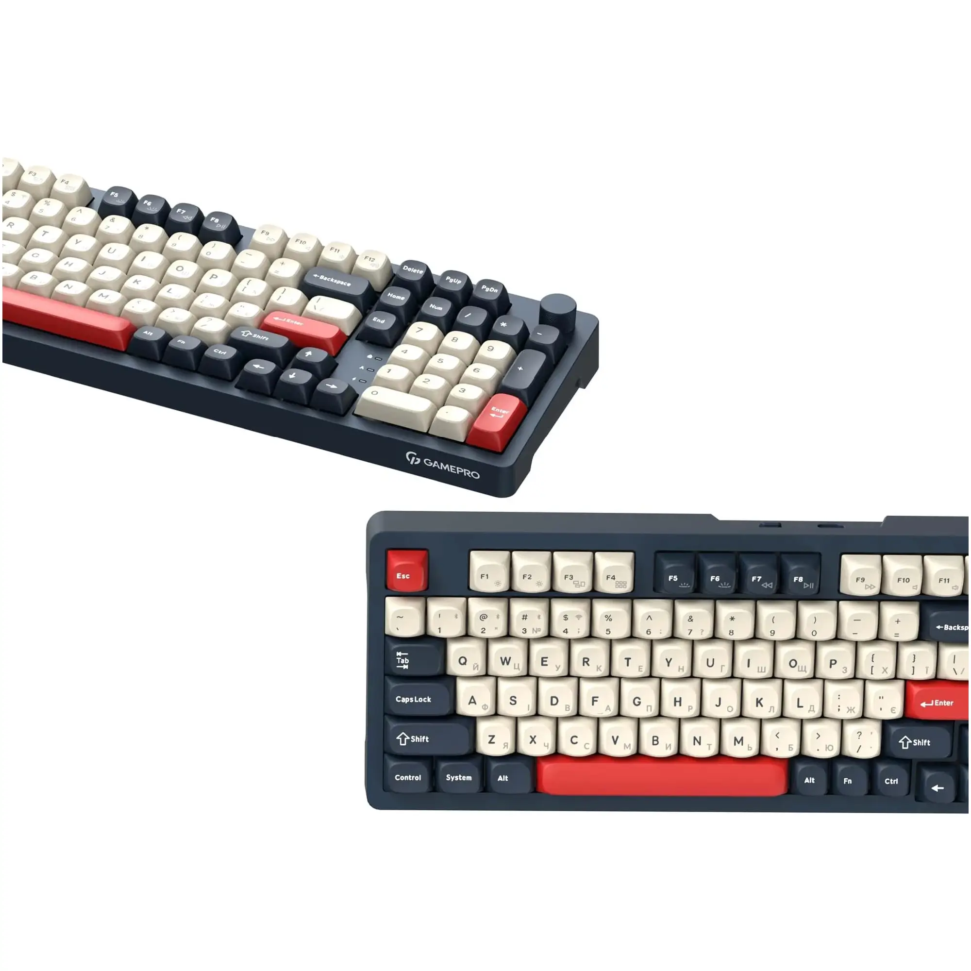 Купити Клавіатура GamePro Asgard Drakkar Keychron Super Red Switch Wireless/Bluetooth/USB-C Blue (MK305BL) - фото 5