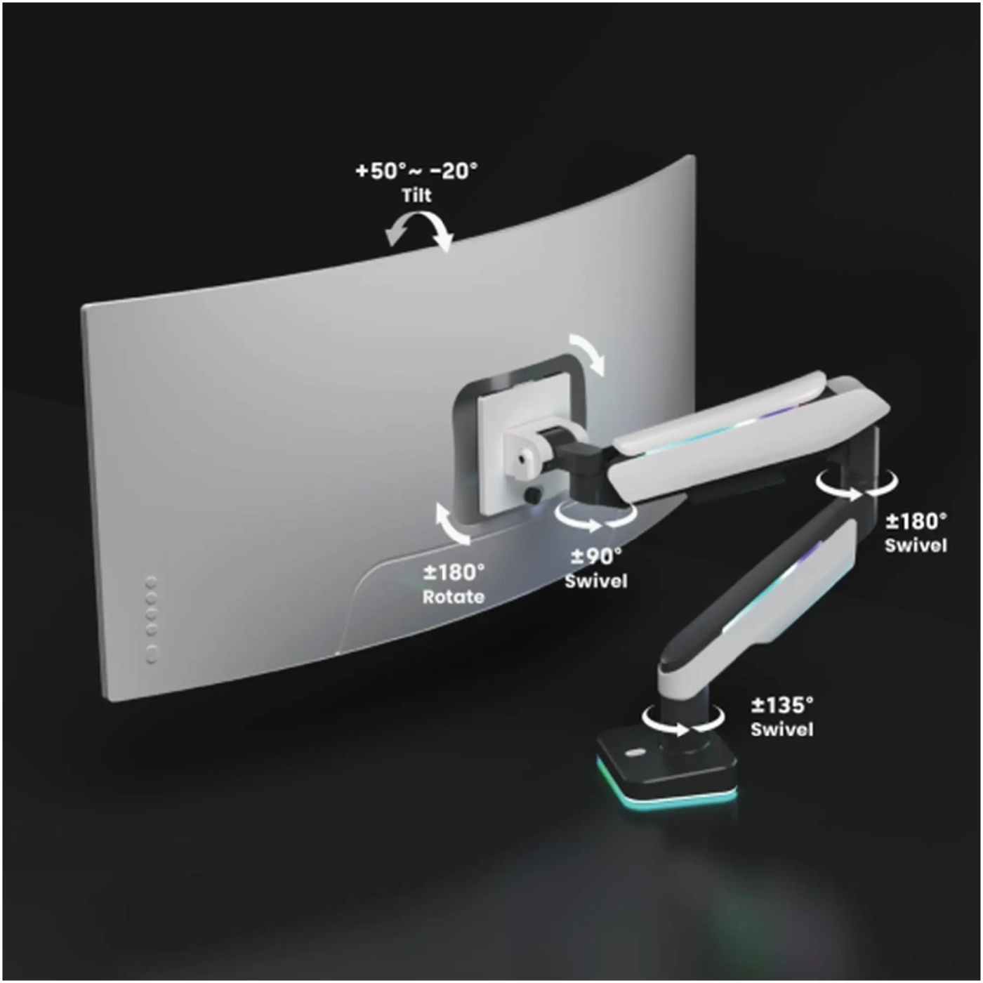 Купить Кронштейн Gas Spring Monitor Arm LDT61-C012L RGB - фото 2
