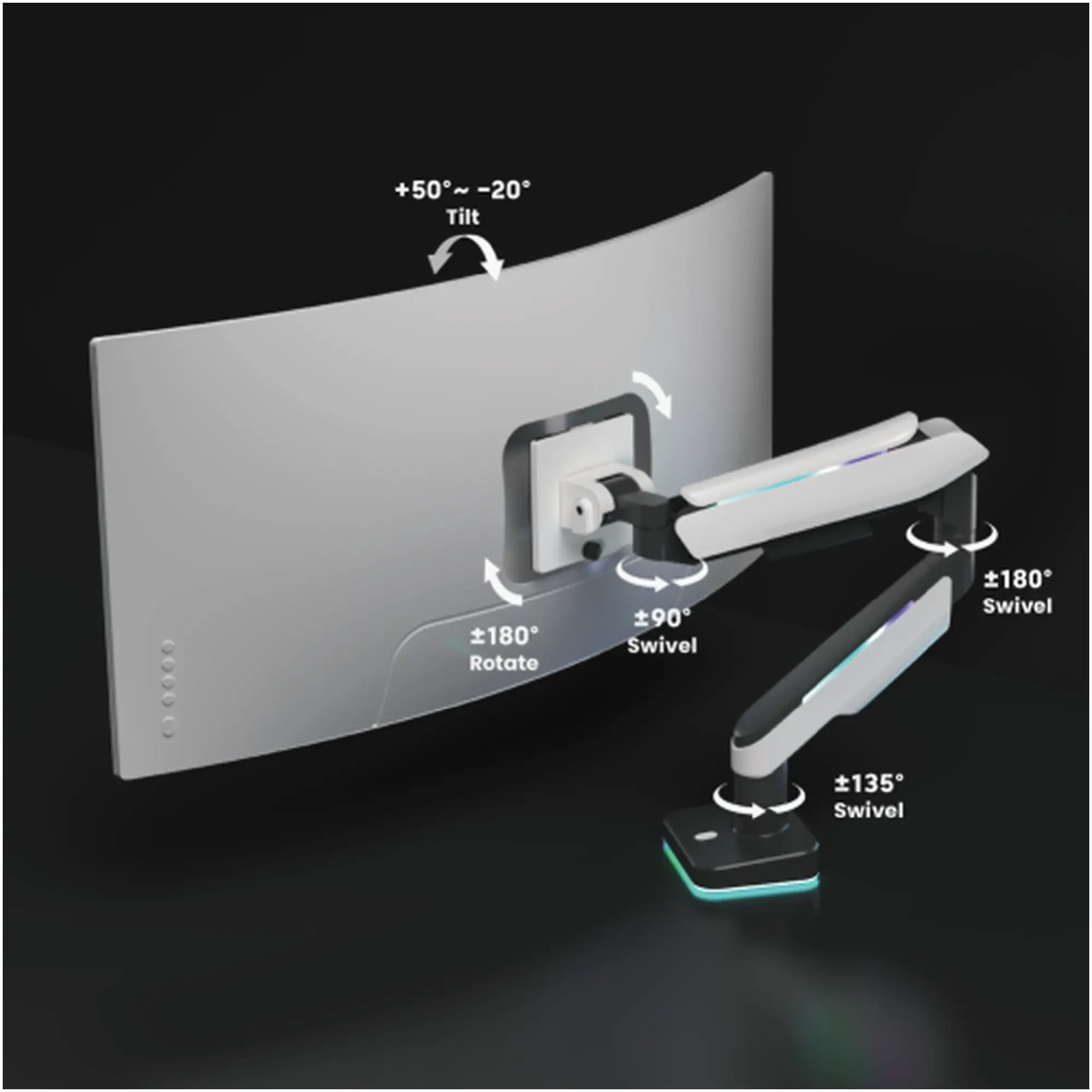 Купить Кронштейн Gas Spring Monitor Arm LDT61-C012L RGB - фото 2