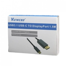 Купити Кабель Viewcon 4K 60Hz USB-C to DisplayPort 1.5м Black (TE392) - фото 3