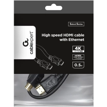 Купить Кабель Cablexpert HDMI V.2.0, 4К 60Гц, 0,5м Black (CC-HDMI4L-0.5M) - фото 3