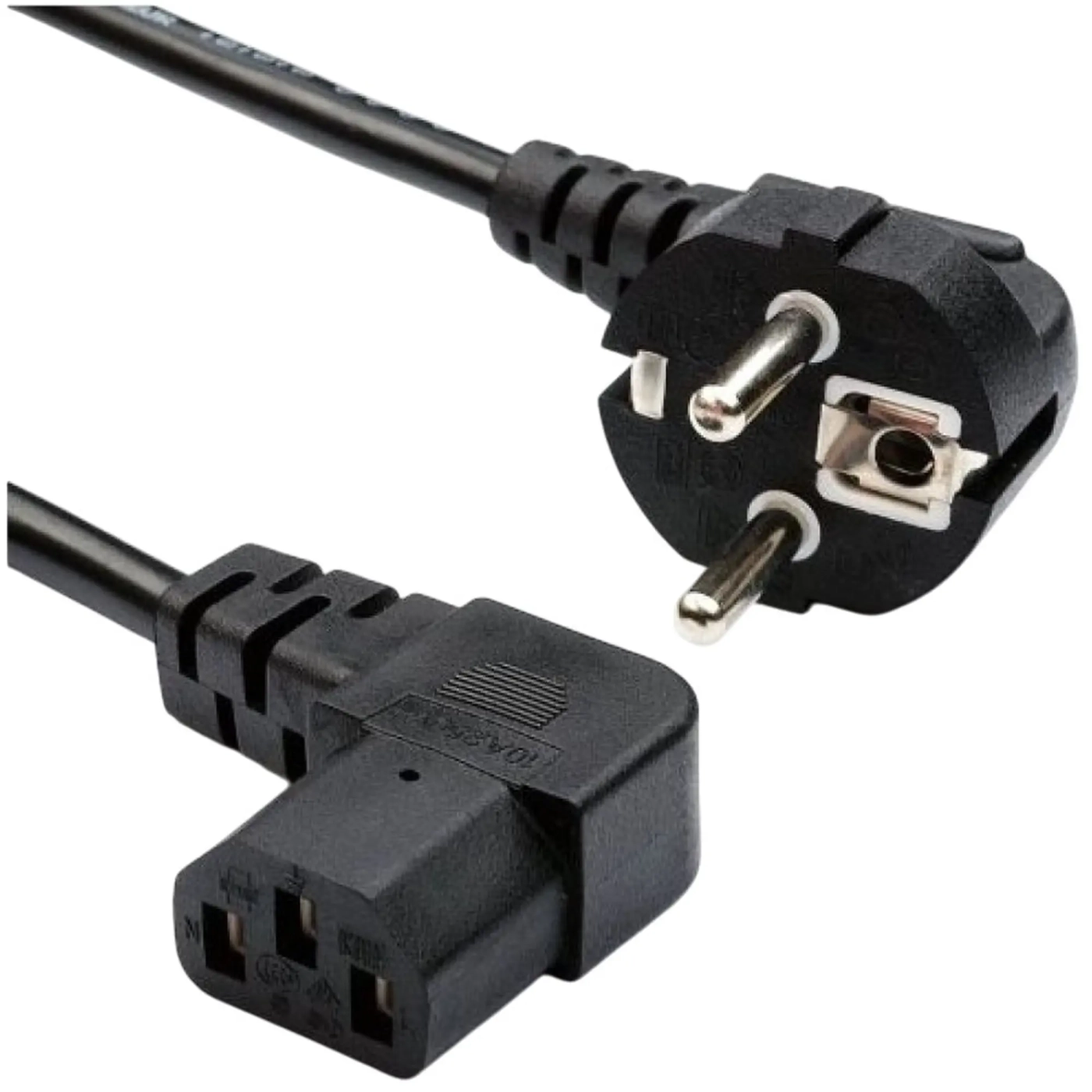 Купить Кабель питания ATCOM CEE 7/7 - C13 1.8м угловой (15270) - фото 2