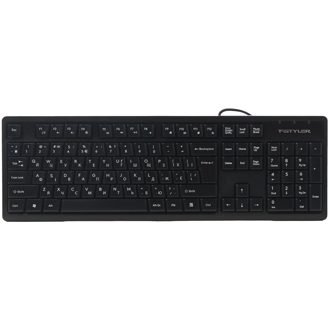 Купити Клавіатура A4Tech Fstyler FKS12 Black - фото 1