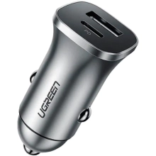 Купити Автомобильное зарядное устройство UGREEN CD130 2xUSB 30W (USB-C + USB-A) (40858) - фото 2