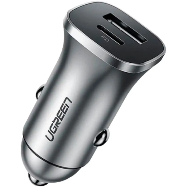 Купити Автомобильное зарядное устройство UGREEN CD130 2xUSB 30W (USB-C + USB-A) (40858) - фото 2