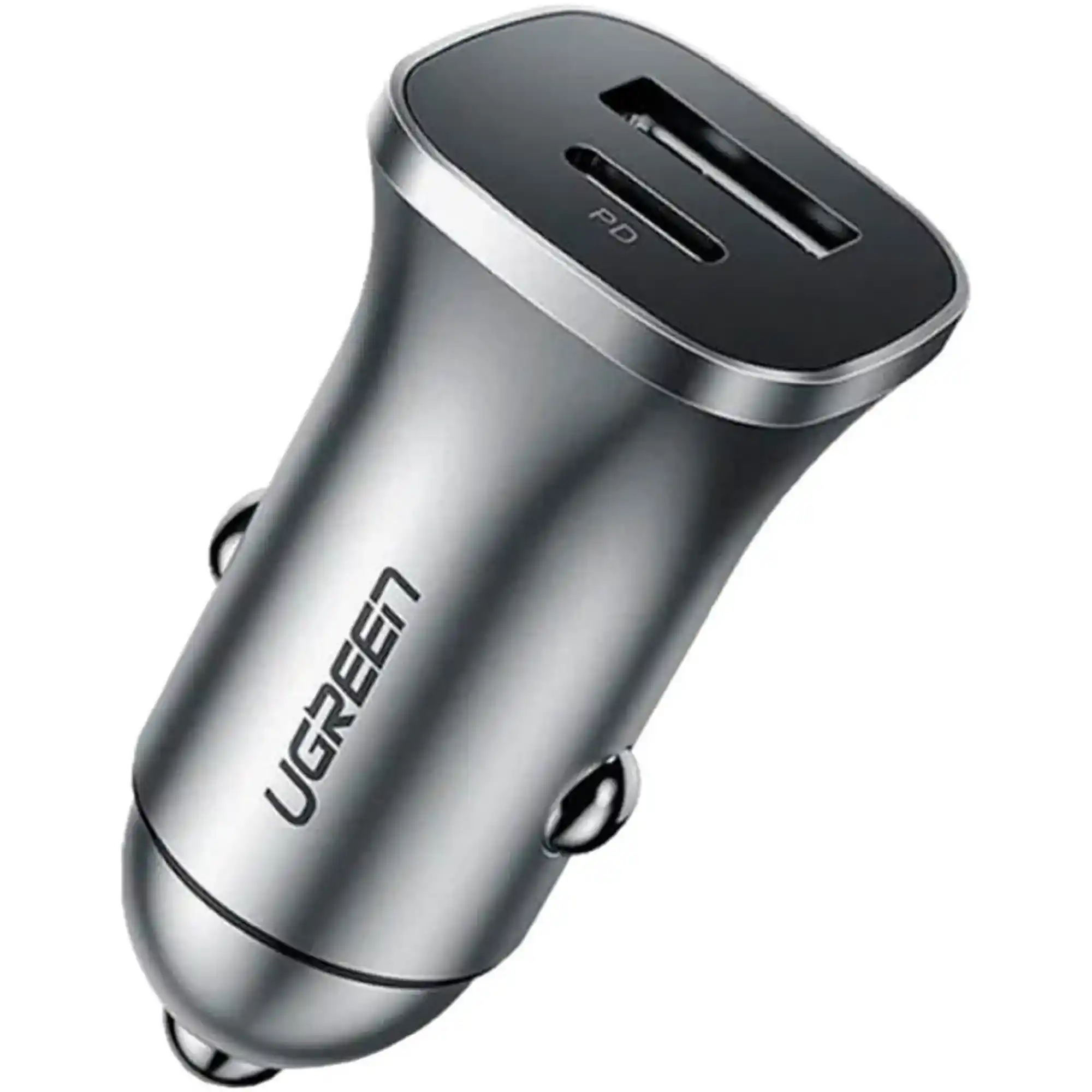 Купити Автомобильное зарядное устройство UGREEN CD130 2xUSB 30W (USB-C + USB-A) (40858) - фото 2