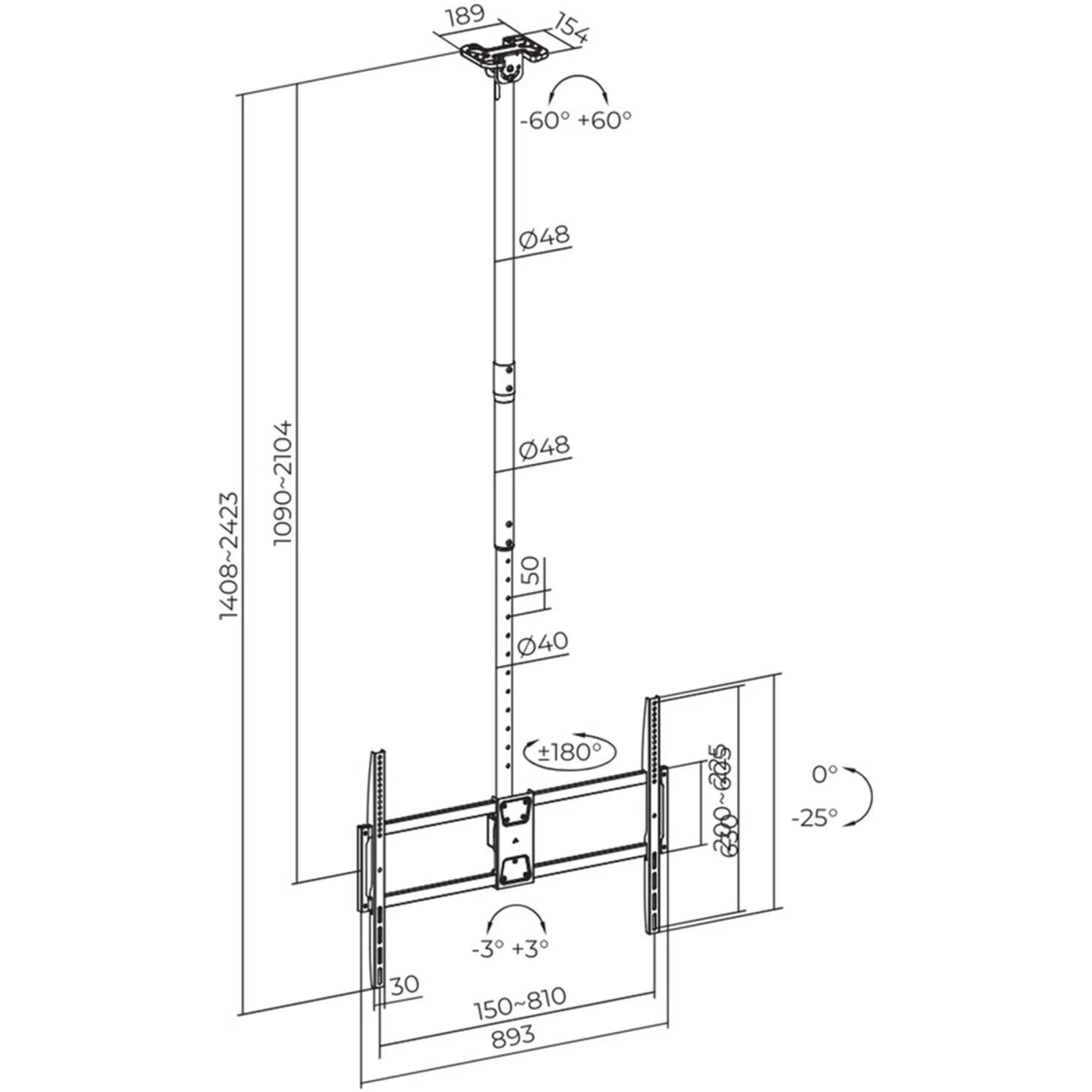 Купити Кронштейн ITech CELB-58XL - фото 10