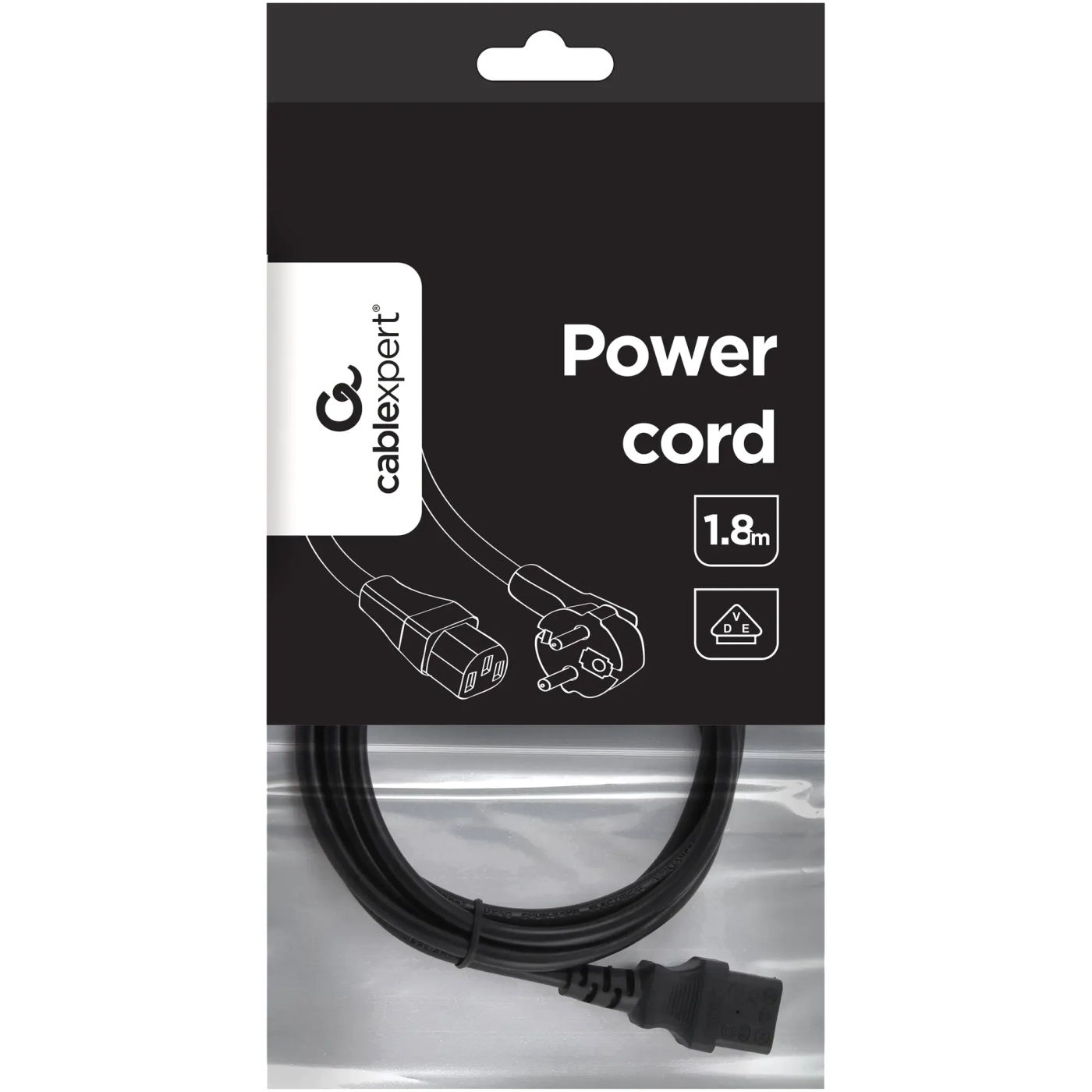 Купить Кабель питания Cablexpert PC-186-VDE 3*0.75 мм кв. 1.8м (8716309010184) - фото 4