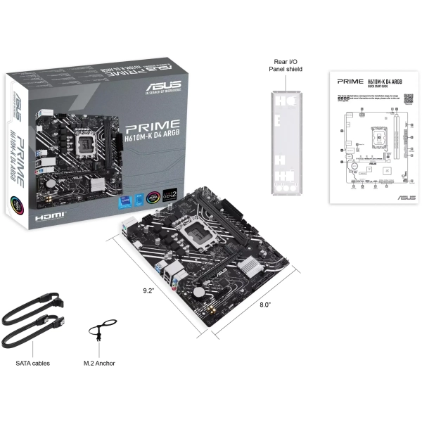 Купить Материнская плата ASUS Prime H610M-K D4 ARGB - фото 8