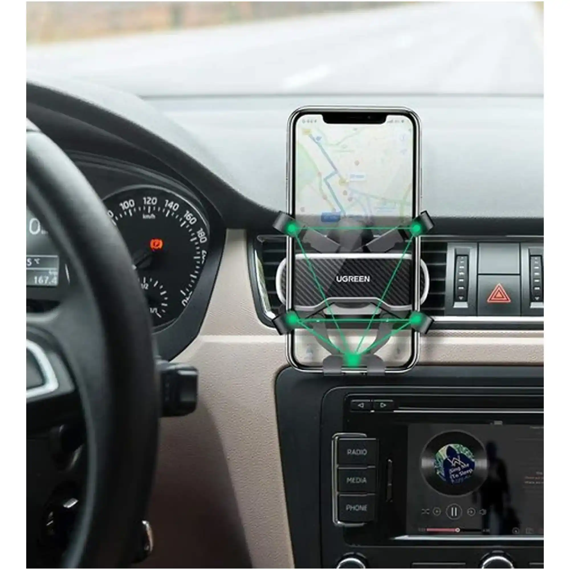 Купить Автомобильный держатель UGREEN LP228 Black (80871) - фото 4