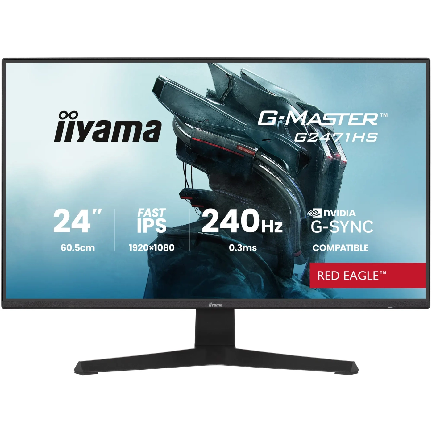Купити Монітор 23.8" IiyamaG-Master Red Eagle G2471HS-B1 - фото 1