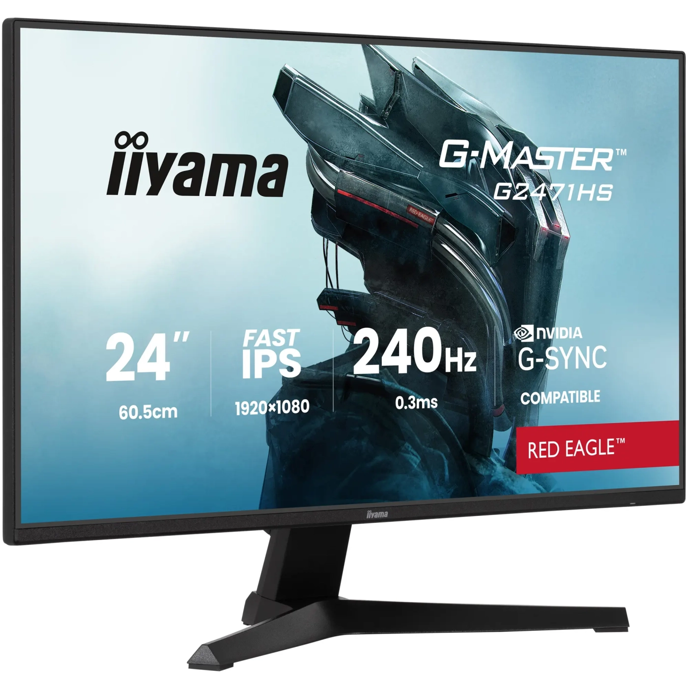 Купити Монітор 23.8" IiyamaG-Master Red Eagle G2471HS-B1 - фото 2