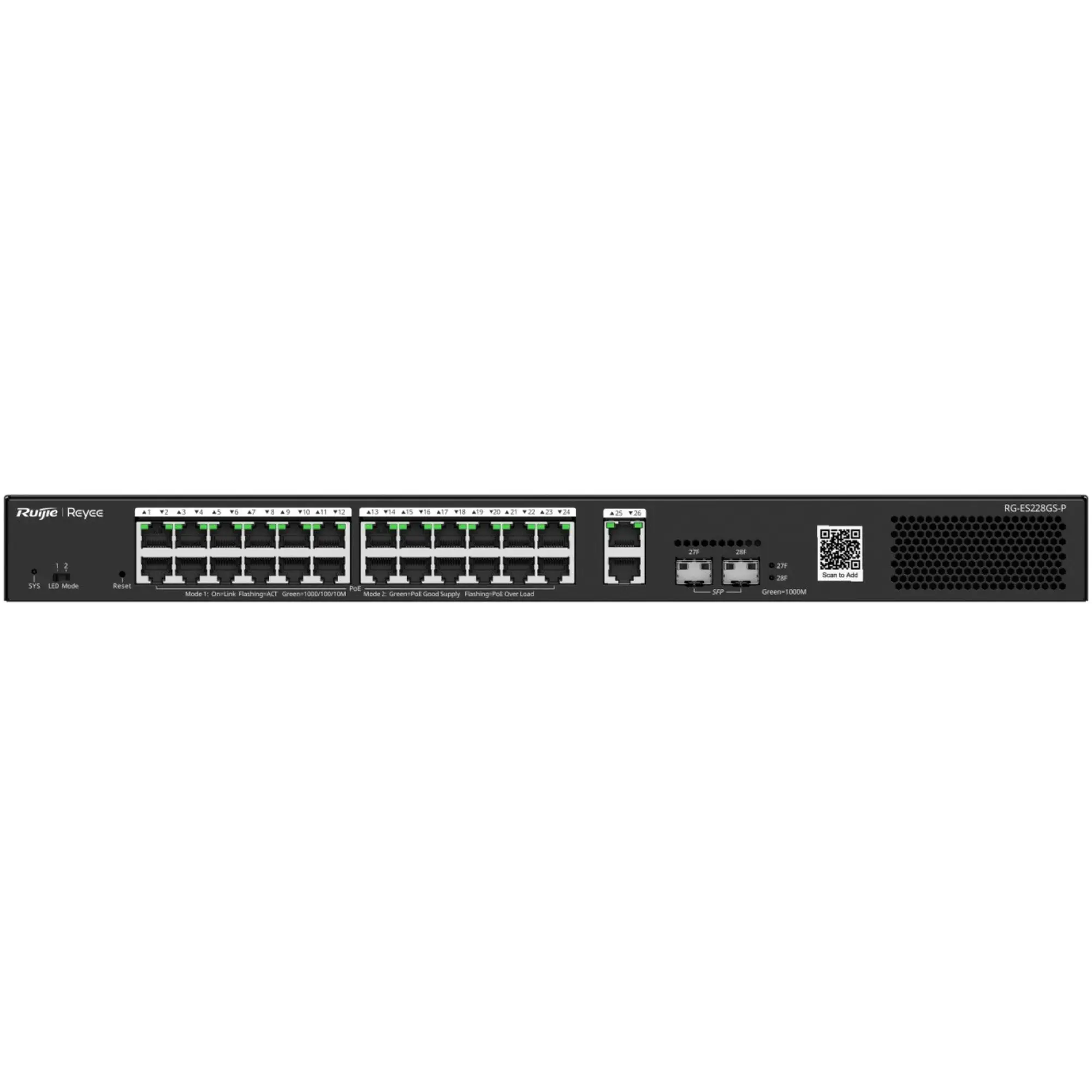 Купити Комутатор Ruijie Reyee RG-ES228GS-P - фото 3