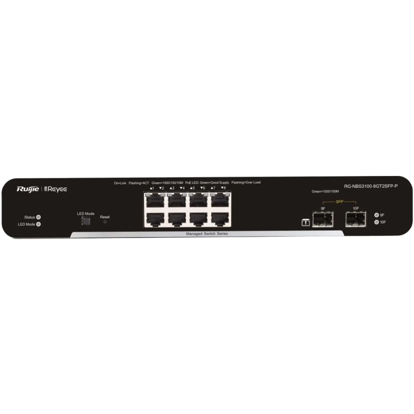 Купити Комутатор Ruijie Reyee RG-NBS3100-8GT2SFP-P - фото 2